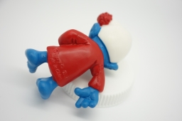 Schtroumpf dormeur dans son lit - photo