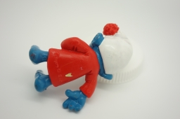 Schtroumpf dormeur dans son lit - photo