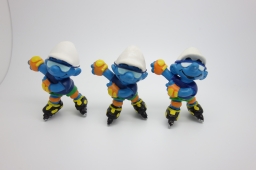 Schtroumpf en rollers - photo