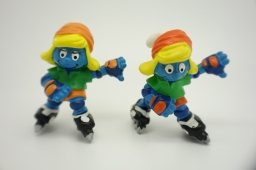 Schtroumpfette en rollers - photo