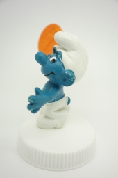 Schtroumpf avec pièce (grand) - photo