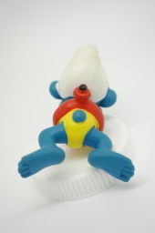 Schtroumpf nageur avec bouée (grand) - photo