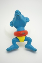 Schtroumpf nageur avec bouée (grand) - photo