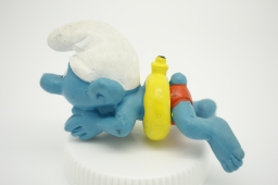 Schtroumpf nageur avec bouée (petit) - photo