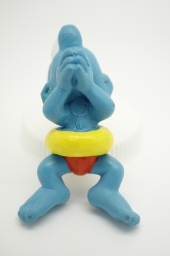 Schtroumpf nageur avec bouée (petit) - photo