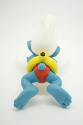 Schtroumpf nageur avec bouée (petit) - photo