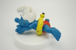 Schtroumpf nageur avec bouée (grand) - photo