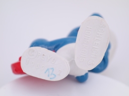 Schtroumpf au luth - photo