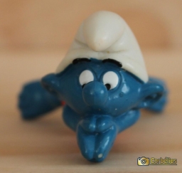 Schtroumpf nageur avec bouée (grand) - photo