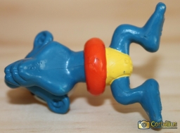 Schtroumpf nageur avec bouée (grand) - photo