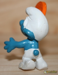 Schtroumpf avec pièce (petit) - photo