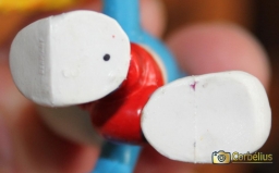 Schtroumpf olympique porteur de torche (grand) - photo