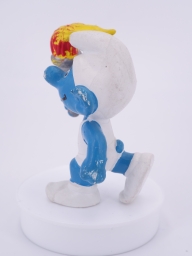 Schtroumpf olympique porteur de torche (petit) - photo