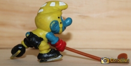 Schtroumpf joueur de hockey sur glace - photo