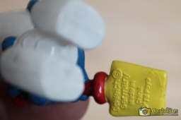 Schtroumpf endormi sur sa pelle (grand) - photo