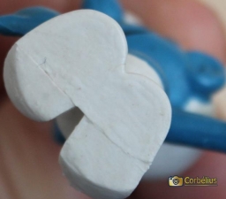 Schtroumpf amoureux avec fleurs - photo