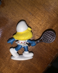 Schtroumpfette joueuse de tennis - photo
