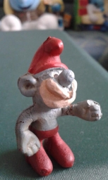 Grand Schtroumpf en latex - photo