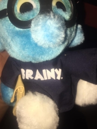Peluche Schtroumpf à lunettes - Brainy - photo