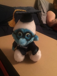 Peluche Schtroumpf à lunettes - Brainy - photo