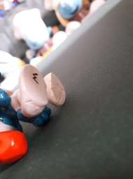 Schtroumpf au baluchon (voyageur) - photo