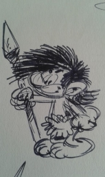 Dessin préparatoire du Schlips - photo