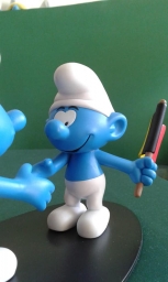 Schtroumpfs avec drapeaux - Chine X Belgique - photo