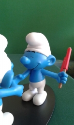 Schtroumpfs avec drapeaux - Chine X Belgique - photo