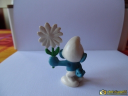 Schtroumpf courtisant avec fleur (rendez-vous) - photo