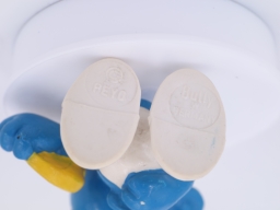 Schtroumpf avec biscuit - photo