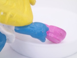 Schtroumpfette avec thé - photo