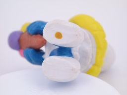 Schtroumpfette avec glace - photo