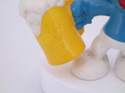 Schtroumpf avec bière - photo