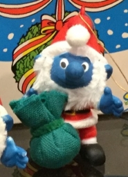 Décoration de Noël - Grand Schtroumpf - Père Noël - photo