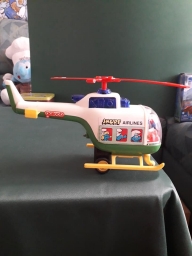 Schtroumpf en hélicoptère - photo