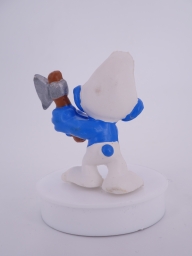 Schtroumpf bûcheron - photo