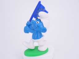 Schtroumpf avec drapeau Européen - photo