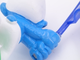 Schtroumpf avec drapeau Européen - photo