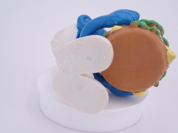 Schtroumpf avec hamburger - Big Mac - photo