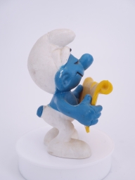 Schtroumpf chanteur avec partition - photo