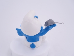 Schtroumpf yoga avec souris - photo