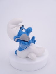 Schtroumpf yoga avec souris - photo