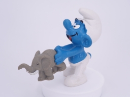 Schtroumpf félicitations avec éléphant - photo