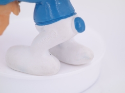 Schtroumpf félicitations avec cochon - photo