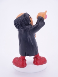 Gargamel avec fioles de laboratoires / verres - photo