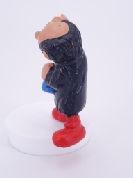 Gargamel avec fioles de laboratoires / verres - photo