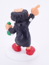 Gargamel avec fioles de laboratoires / verres - photo