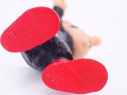 Gargamel avec fioles de laboratoires / verres - photo