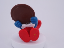 Grand Schtroumpf avec pizza - photo