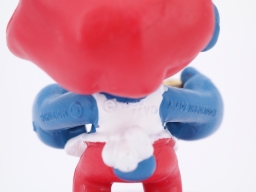 Grand Schtroumpf avec pizza - photo